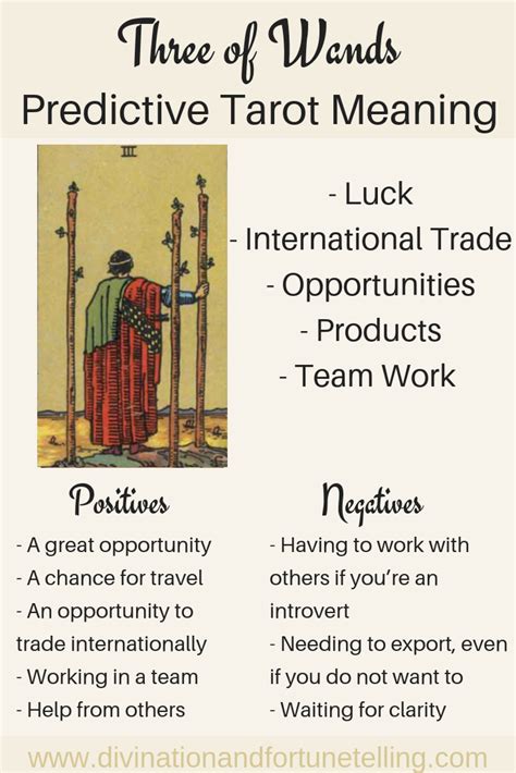 Beginnings possibilities, opportunity, creativity, courage, faith, pleasure, spontaneity, thoughtlessness, adventure. Future Tarot Meanings: Three of Wands — Lisa Boswell