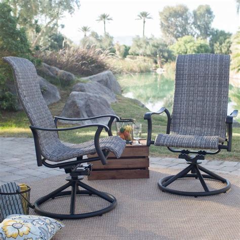 Give your patio a new lease on life with a wonderful replacement seat cushion set. Belham Living Charter All-Weather Wicker Outdoor Swivel ...