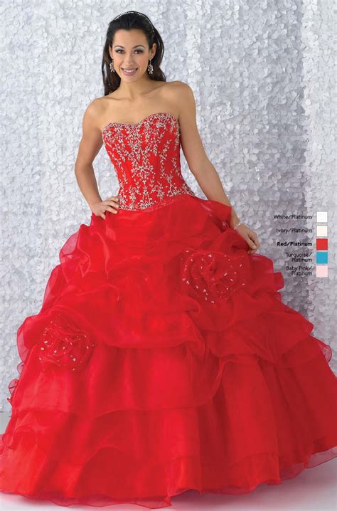 Scarlet Ball Gown Strapless Sweetheart Bandage Full Length Quinceanera