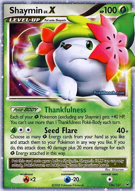 Pokemon Card Of The Day Shaymin Land Form Lv X Platinum