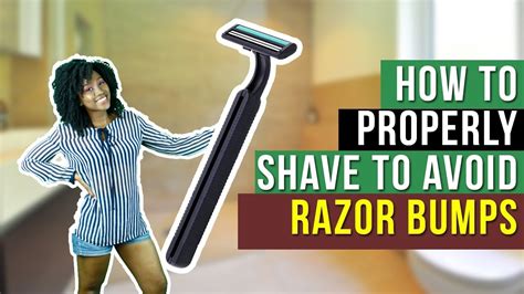 How To Properly Shave To Avoid Razor Bumps Youtube