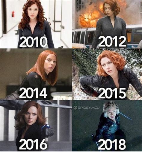Natasha romanoff, aka black widow, has different blonde and red hairstyles throughout black widow's hair color in the new 'avengers: 2010 is still my fav Black Widow hair style. So beautiful ...