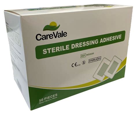 Carevale Adhesive Sterile Dressings First Aid Plasters Cuts And Wounds
