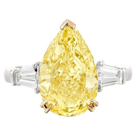 Gia Certified 10 Carat Pear Cut Diamond Solitaire Ring For Sale At 1stdibs