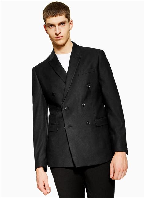 Shop the top 25 most popular 1 at the best prices! Black Slim Fit Textured Double Breasted Suit Blazer With ...