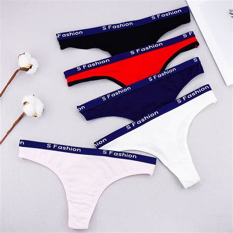 3 Pcs Sexy G String Thongs Lingerie Femenina Woman Underwear Panties