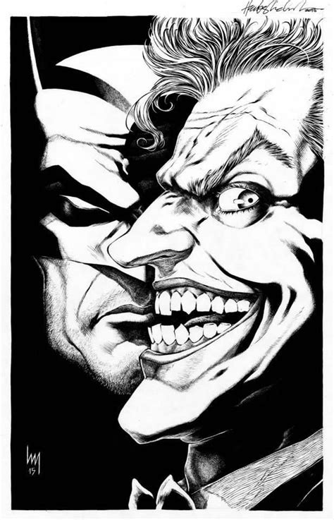 Batman And The Joker By Heubert Khan Michael Joker Drawings Batman