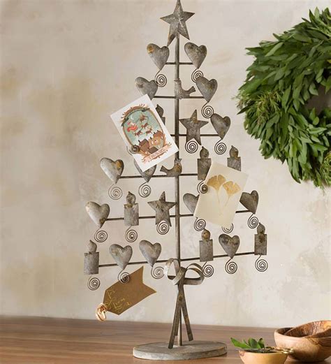 Rustic Metal Christmas Card Tree