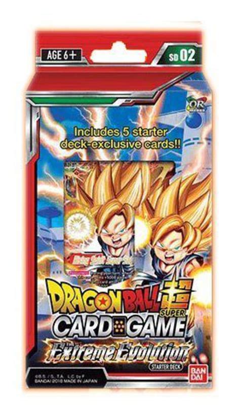 Check spelling or type a new query. AnimeFanShop.de - The Extreme Evolution Starter Deck SD02 - Dragon Ball Super Card Game Season 2 ...