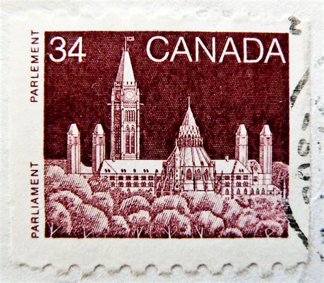 It is truly one of the most important pieces in the history of canadian stamps. old canadian stamp Canada 34c Parliament (Ottawa) postage ...