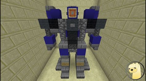 Minecraft How To Build Dropkick Robot Mode From Bumblebee Youtube