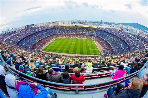 the 10 largest sports stadiums in europe worldatlas