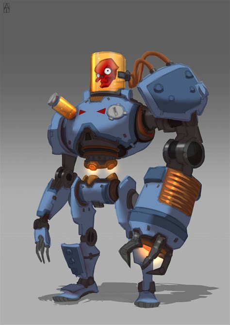 Game Character Design Robot Art Robot Cartoon