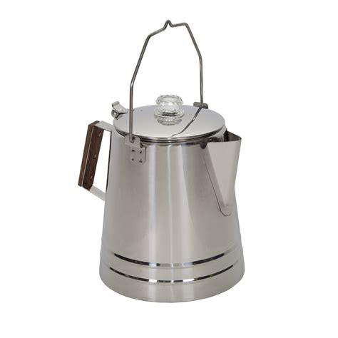 Stansport 18 Cup Percolator Coffee Pot Stainless Steel Camping Outdoor
