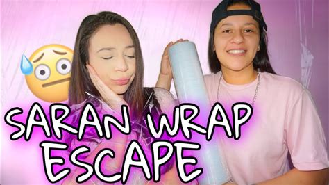 the castros saran wrap escape challenge twisted ending 😫 youtube