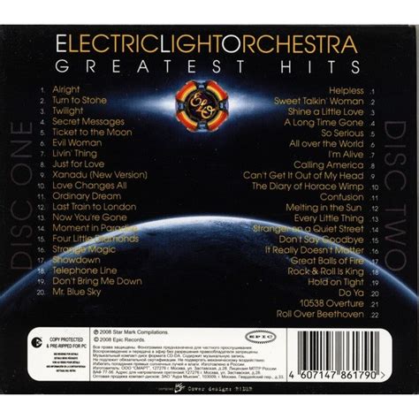 Greatest Hits Electric Light Orchestra Cd2枚 売り手： Techtone11