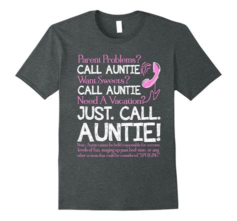 Just Call Auntie T Shirt Aunt T Shirt T Shirt Managatee