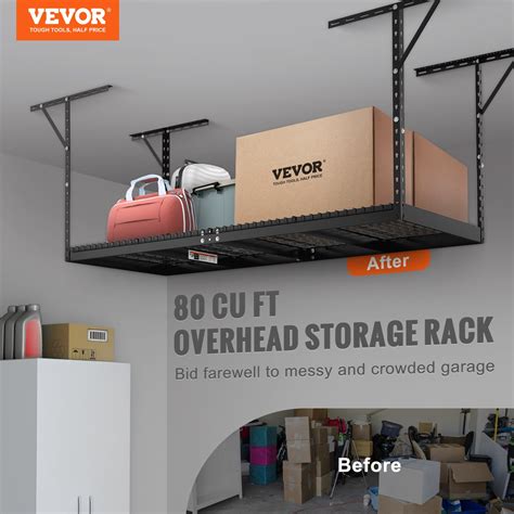 Vevor Overhead Garage Storage Rack 3x8 Garage Ceiling Storage Racks