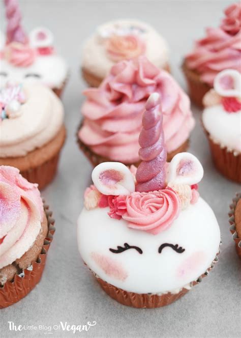 Unicorn Cupcakes Recipe The Little Blog Of Vegan