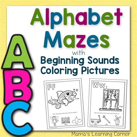alphabet mazes mamas learning corner