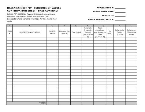 Sov Excel Template