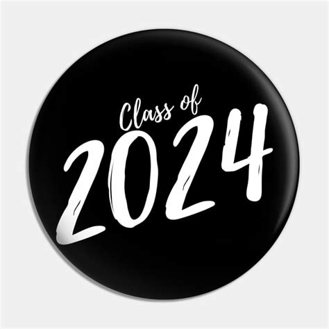 Class Of 2024 Simple Typography 2024 Design For Class Of Graduation Design White Script