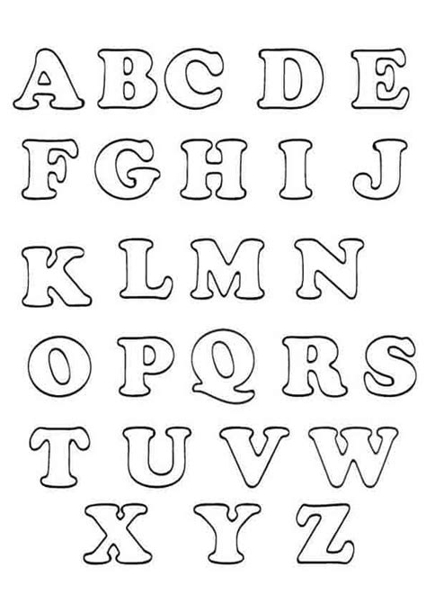 Letras Do Alfabeto Ilustrado Para Colorir Com Molde Para Impress O Sexiz Pix