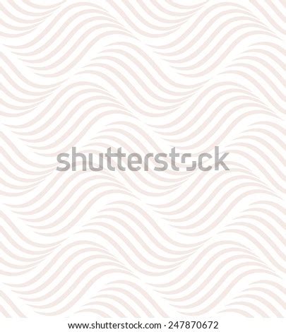 Abstract Geometric Pattern By Wavy Linesseamless Stock Vector 247870672