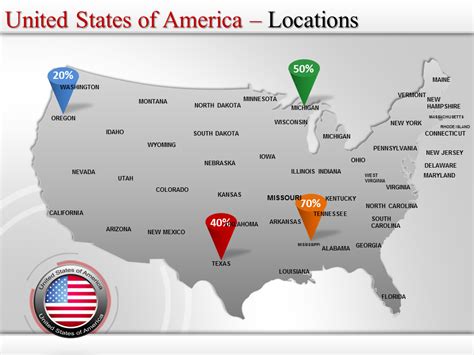 Interactive Map Of Usa Powerpoint Table Rock Lake Map