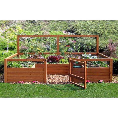 Enclosed Contained 6 X 12 Ft Vegetable Garden Backyard