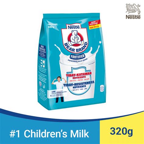 Bear Brand Fortified Powdered Milk Drink 320g Shopee Philippines