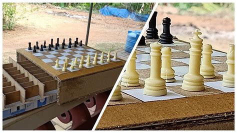 How To Make Chess Board At Home Cardboard Chess Board Youtube