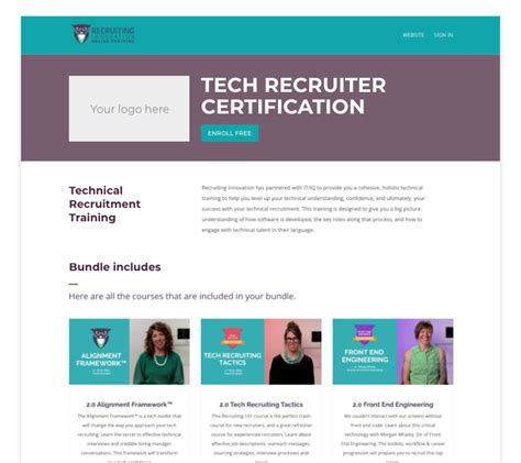 Online Tech Recruitment Training For Recruiting Teams