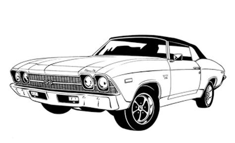 Watch as we're getting some color on the '70 chevelle, later we'll be laying out and respraying the stripes black. 69 Chevelle Ss Car Drawings Coloring Pages