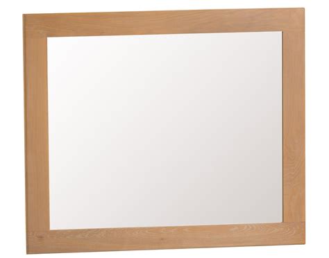 Light Rustic Oak Large Wall Mirror Furniture World