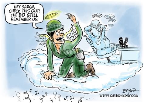Honoring Fallen Soldier On Memorial Day 2011 Cartoon