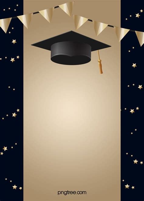 Black And Golden Happy Graduation Hat Background Artofit