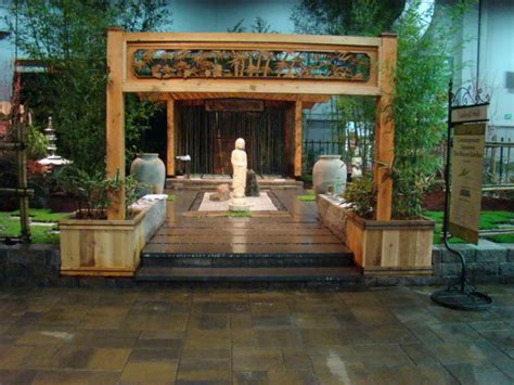 contemporary japanese tea house garden  asian