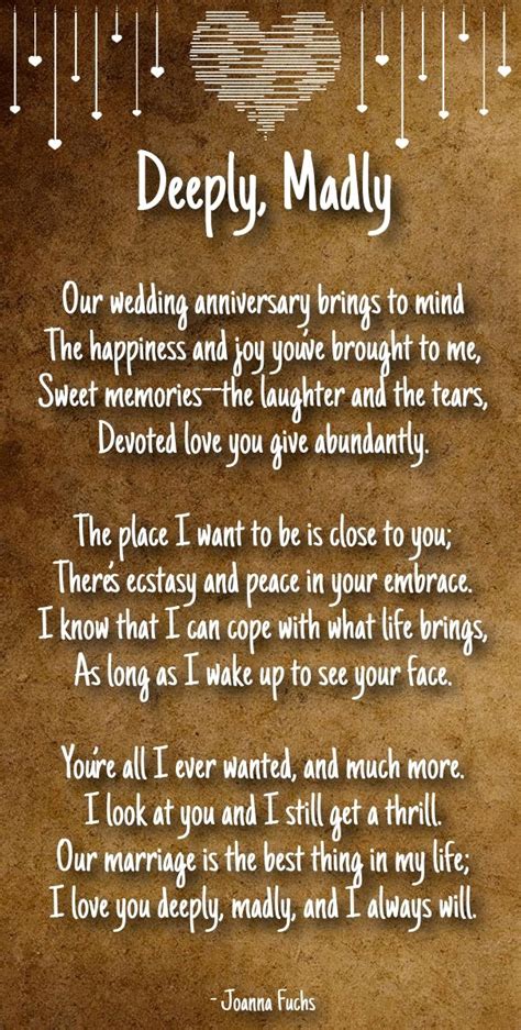 Anniversary Poems For Boyfriend Anniversary Poems For Husband Wedding