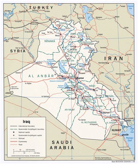 Irak Map PopulationData Net