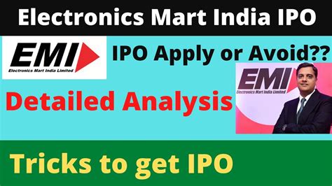 Electronics Mart India Ipo Apply Or Avoid Emi Ipo Detailed