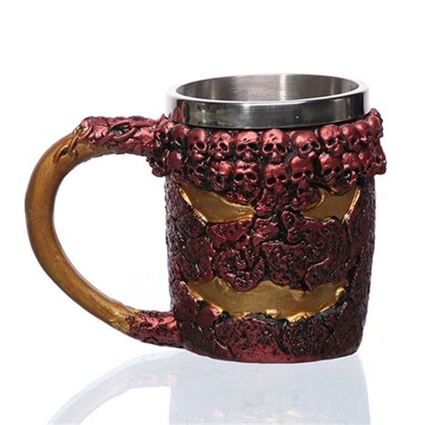 3d Personalized Skull Mug For Coffee Beer Tea Cool Beer Mug Stainless