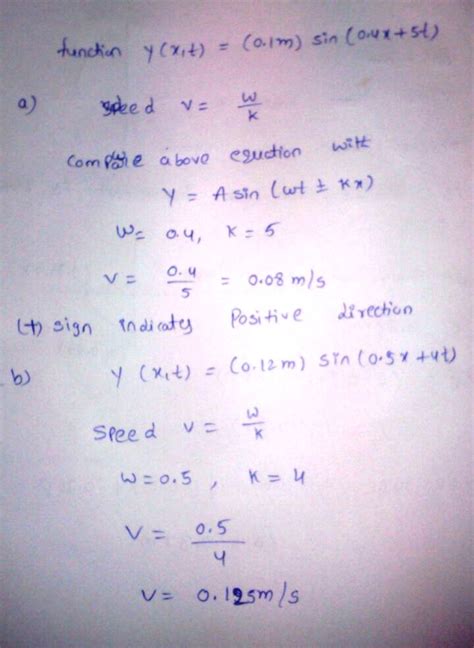 1 A Transverse Wave On A String Is Described By Y Xt 01msin04x 5t Homeworklib