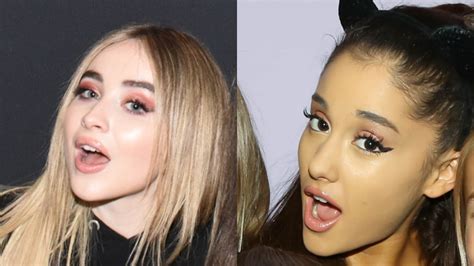 sabrina carpenter and ariana grande want you to shoot your cum in their mouth celebjobuds