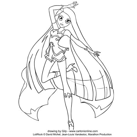 Irock coloring pages talia, irock coloring sheets, irock free coloring pages, irock free colouring pages, irock lyna. Dibujo de Lyna de LoliRock para colorear