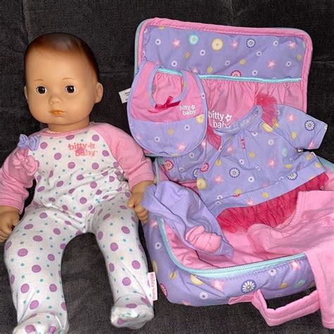 American Girl Bitty Baby Brunette With Brown Eyes Comes With Doll And