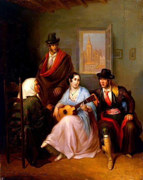 Ángel María Cortellini The Young Girl Andalusian Folk Song Free Stock
