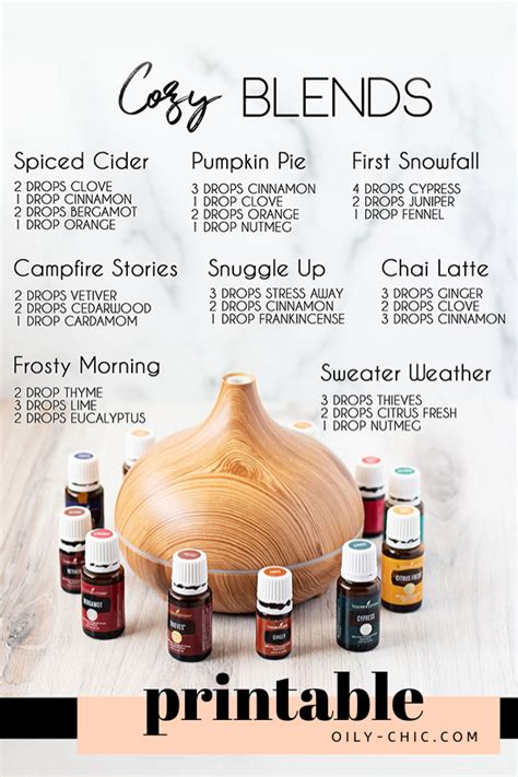Essential Oil Diffuser Blends For The Cozy Season Fall Essential Oils Essential Oil Candles