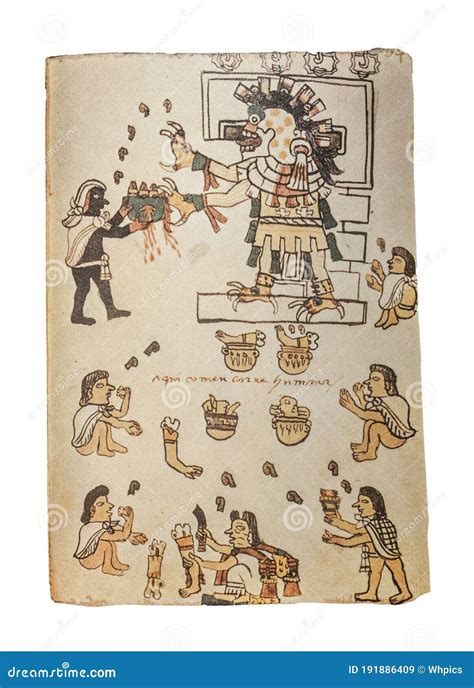 Cannibalism Practices At Aztec Human Sacrifices Ceremony Editorial Photo Cartoondealer Com