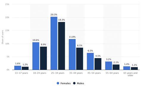 Singapores Social Media Users By Age And Gender Extracted From